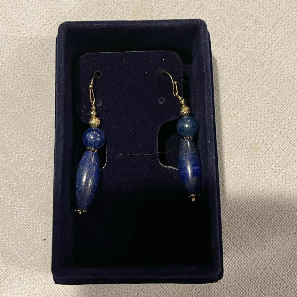 Blue Drop Earrings
